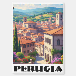 Perugia Italië Reizen Magneet