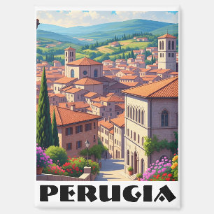 Perugia Italië Reizen Magneet