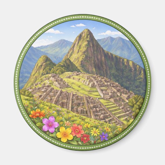 Peru's Machu Picchu Magneet (Voorkant)
