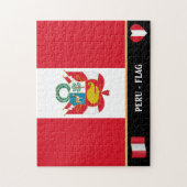 Peruvia Vlag & Peruan land / Peru Jigzaag Puzzle Legpuzzel (Verticaal)