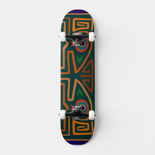 Peruviaan Inca Tribal Bird Spirits Skateboard (Voorkant)