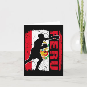 Peruviaans boxingteam Peru Flag Boxing-handschoene Kaart