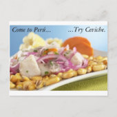 Peruviaans Briefkaart Ceviche (Voorkant)