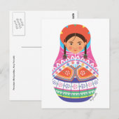 Peruviaans Matryoshka Briefkaart (Voorkant / Achterkant)