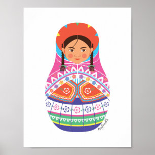 Peruviaans Matryoshka Poster