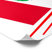 Peruviaans voetbalteam poster (Hoek)