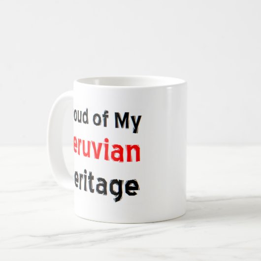 peruviaanse koffie - mok (Voorkant links)