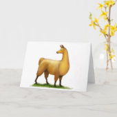 Peruviaanse Lama Kaart (Gele Bloem)