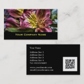 Peruviaanse Lily flower Aangepaste Visitekaartjes (Voorkant / Achterkant)
