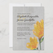  Peruviaanse Lily Wedding Invitations Kaart (Voorkant)