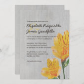 Peruviaanse Lily Wedding Invitations Kaart (Voorkant / Achterkant)