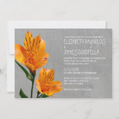 Peruviaanse Lily Wedding Invitations Kaart (Voorkant)