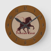 Peruviaanse paardenharten ronde klok (Voorkant)