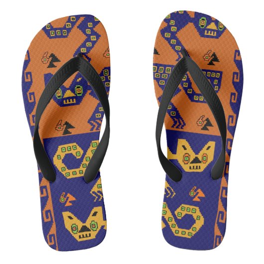 Peruviaanse Teenslippers met kattenstrand Sandalen (Voetbed)