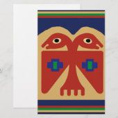 Peruviaanse Tweehoofdige Stamvogel Briefpapier (Voorkant / Achterkant)