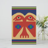 Peruviaanse Tweehoofdige Stamvogel Briefpapier (Staand voorkant)