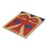 Peruviaanse Tweehoofdige Stamvogel Tegeltje (Zijkant)