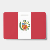 Peruviaanse vlag badge (Achterkant)