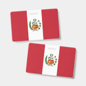 Peruviaanse vlag badge (Voor- en achterkant)