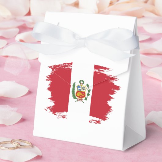 Peruviaanse vlag bedankdoosjes (Huwelijk)