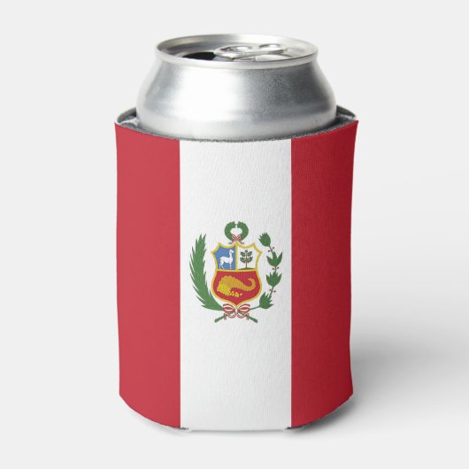 Peruviaanse vlag blikjeskoeler (Blikje Voorkant)