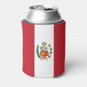 Peruviaanse vlag blikjeskoeler (Blikje Achterkant)