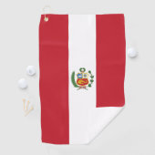 Peruviaanse vlag golfhanddoek (Insitu)