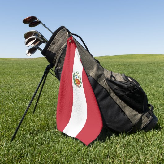 Peruviaanse vlag golfhanddoek (Groen)