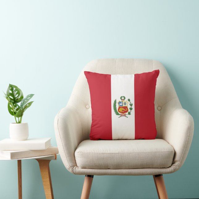 Peruviaanse vlag kussen (Stoel)