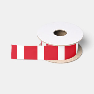 Peruviaanse vlag & Peru reizen, vakantie/sport Satijnen Lint