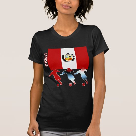 Peruviaanse voetbalspelers t-shirt (Voorkant)