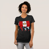 Peruviaanse voetbalspelers t-shirt (Voorkant volledig)