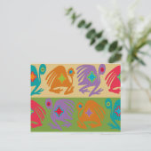 Peruviaanse vogels briefkaart (Staand voorkant)