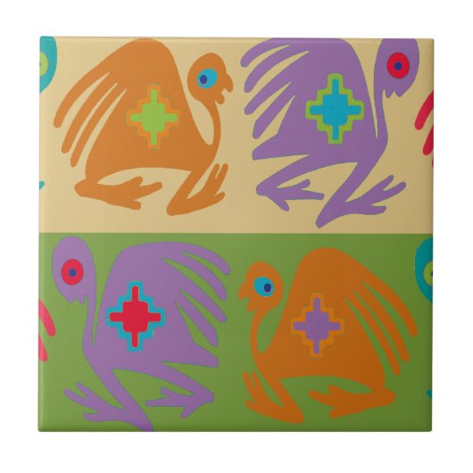 Peruviaanse vogels tegeltje (Voorkant)