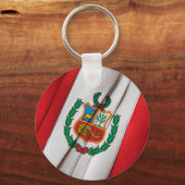 PERUVIAIRE vlag Sleutelhanger (Voorkant)