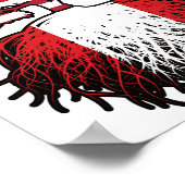 Peruvian American USA Tree Roots Flag Poster (Hoek)