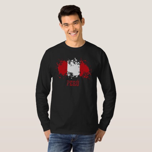 Peruvian enthusiasts for Perú and Peru T-shirt (Voorkant volledig)