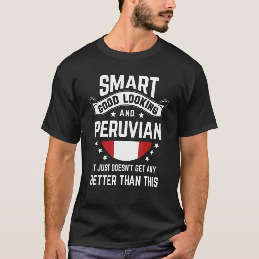 Peruvian Flag Native Pride  Peru Peruvian Roots T-shirt (Voorkant)