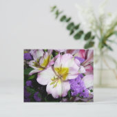 Peruvian Lily Briefkaart (Staand voorkant)
