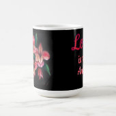 Peruvian Lily Love is the answer love mug Koffiemok (Center)