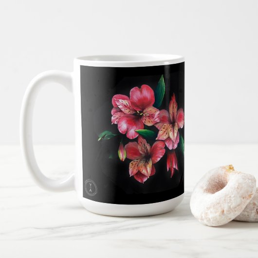 Peruvian Lily Love is the answer love mug Koffiemok (Met donut)