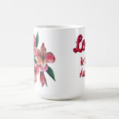 Peruvian Lily Love is the answer love mug Koffiemok (Center)