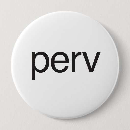 perv ronde button 4,0 cm (Voorkant)