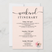 Pervendejaars zilverroze glitterweekend kaart (Achterkant)