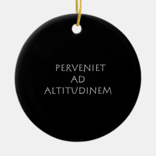 Perveniet en altitudinem keramisch ornament