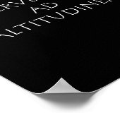 Perveniet en altitudinem poster (Hoek)