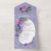 Pery Peri - Waterverf - Rozen en tulpen in één op All In One Uitnodiging (Binnen)