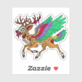 Peryton Zombie Sticker (Vel)