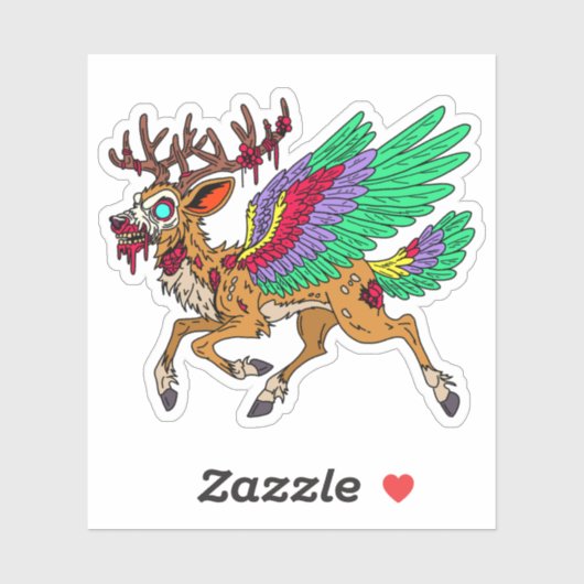 Peryton Zombie Sticker (Vel)