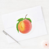 Perzage op een tak ronde sticker (Envelop)